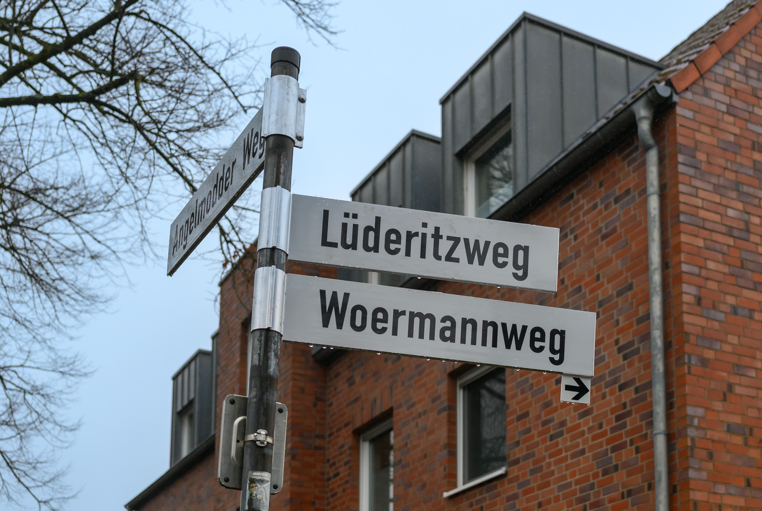 Straßenschild Woermann