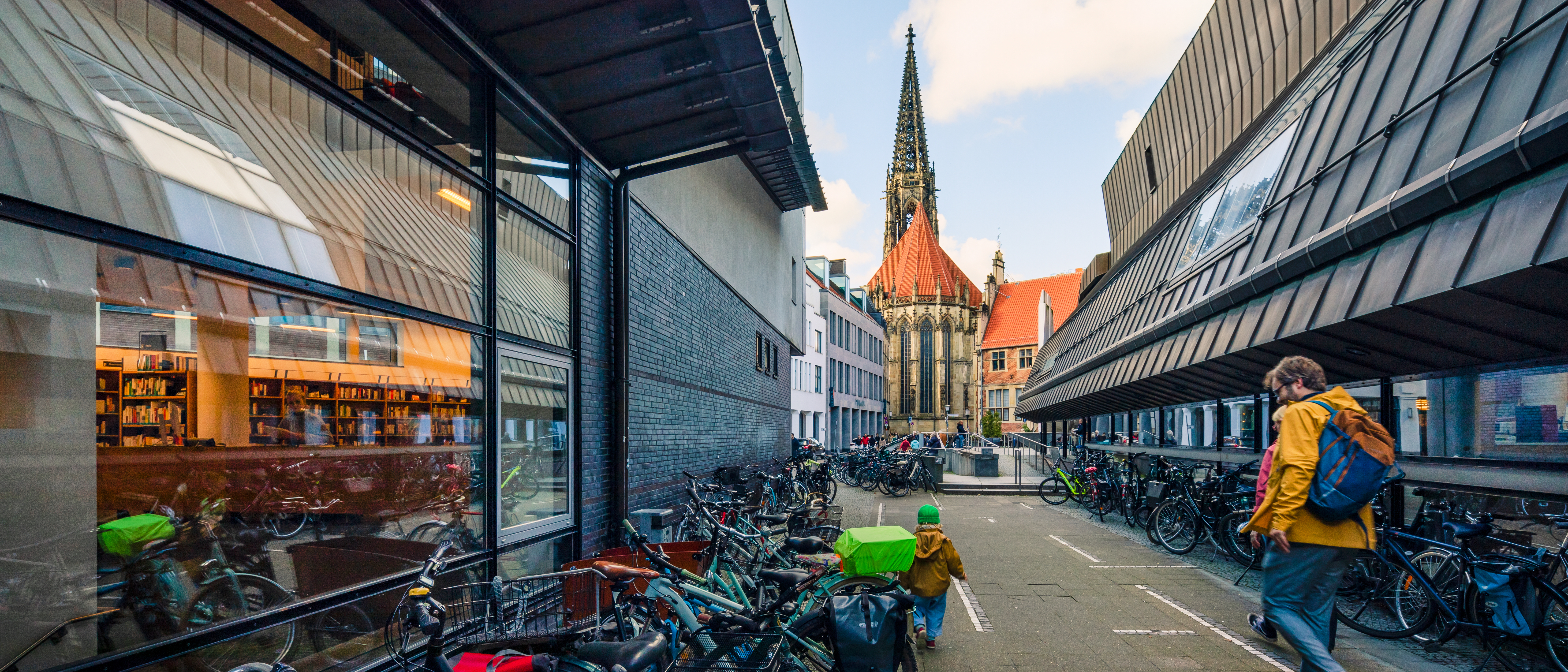 Außenansicht der Stadtbücherei Münster