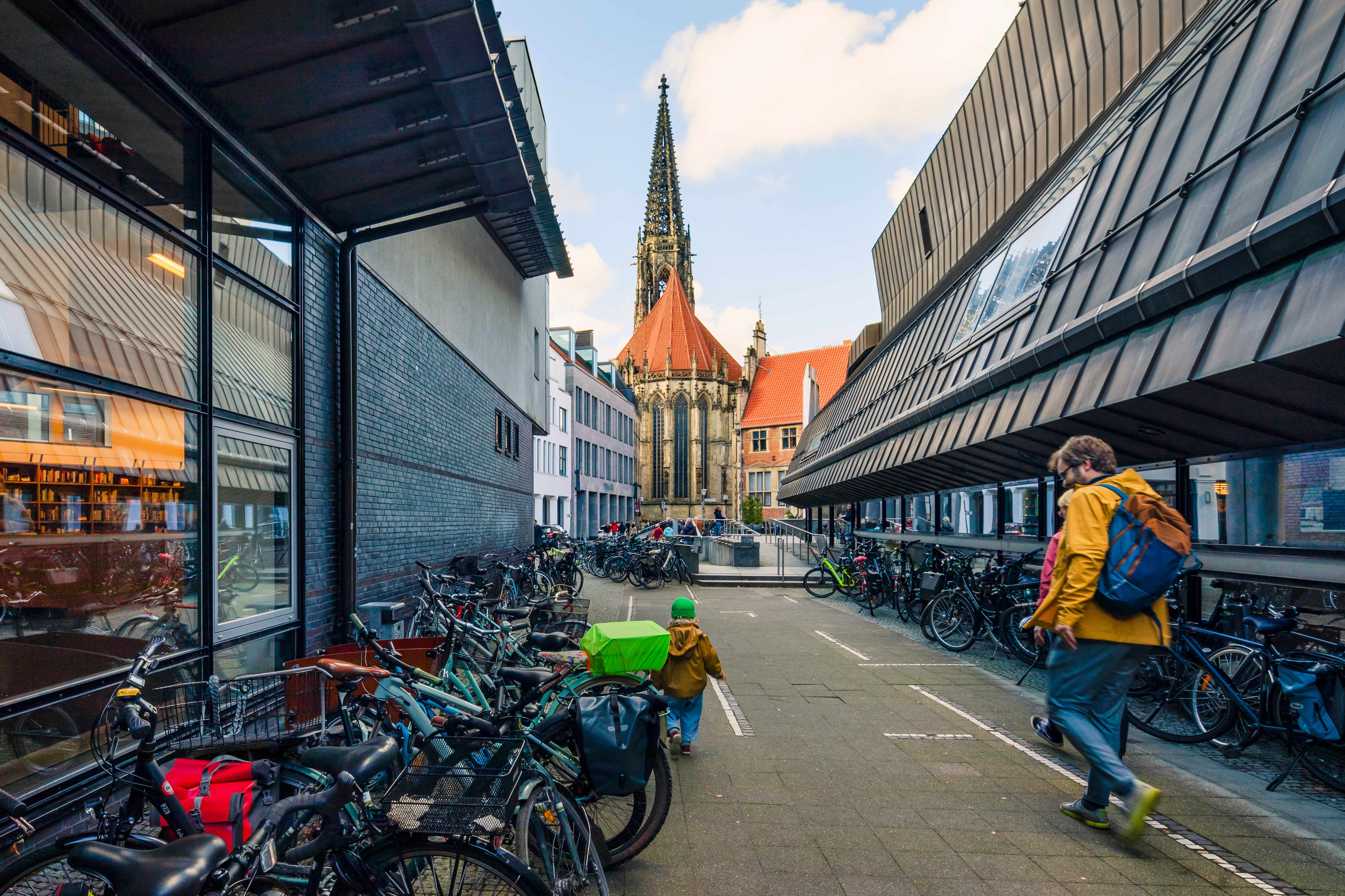 Außenansicht der Stadtbücherei Münster