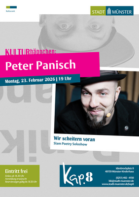 Veranstaltungsplakat Peter Panisch