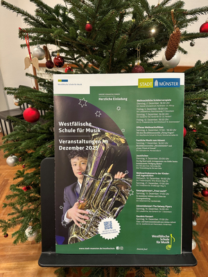 Veranstaltungsplakat Dezember 