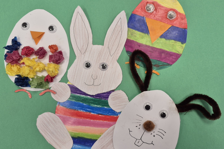 Gebastelte Osterfiguren