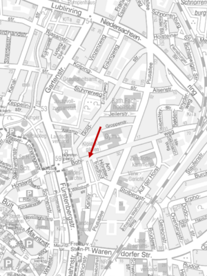 Lokalisierung Zählstelle Bohlweg