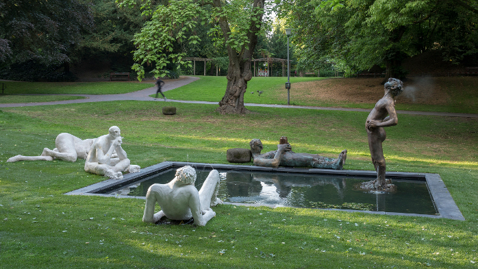 Der "Eisenman"-Brunnen.