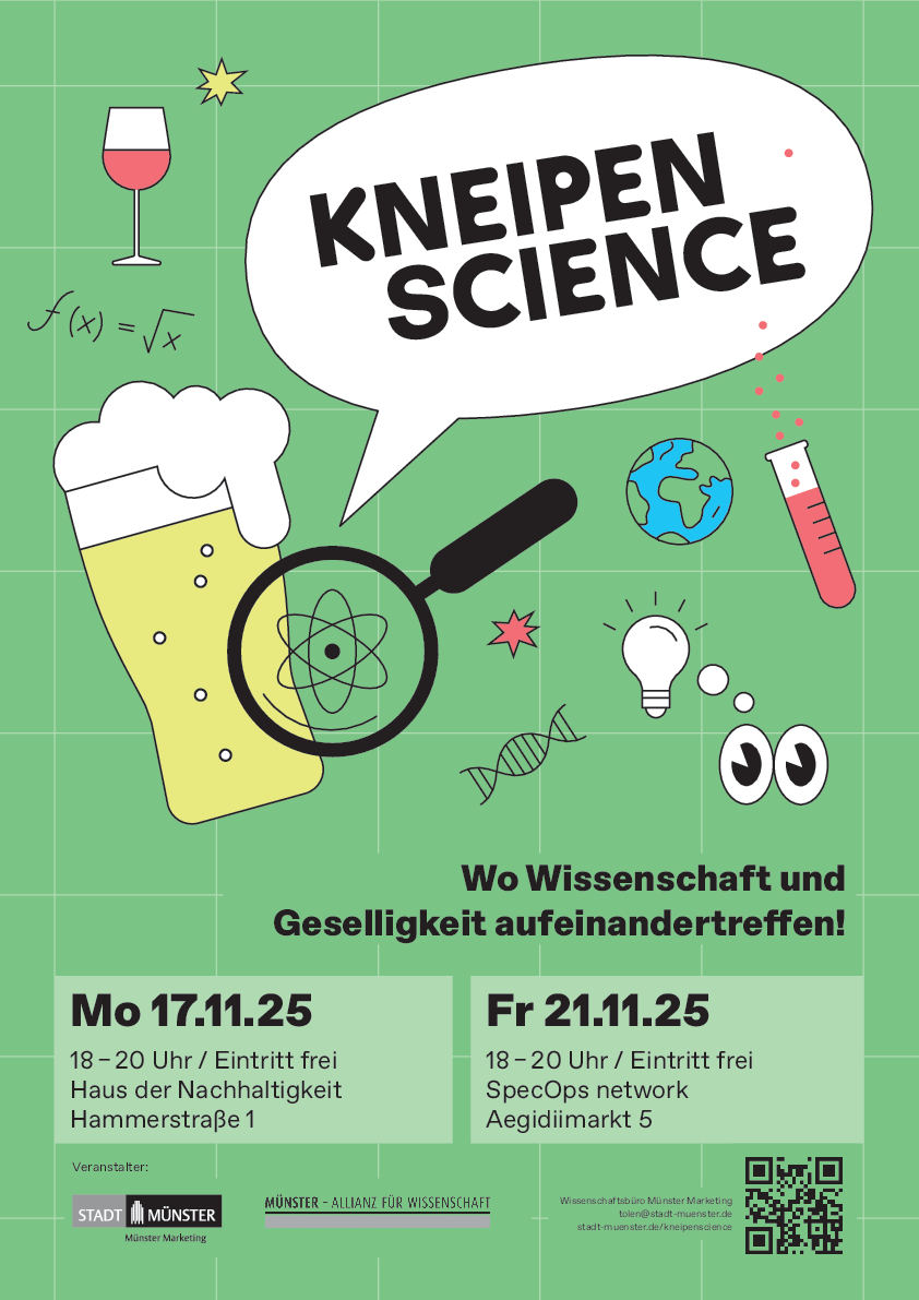 Veranstaltungsplakat Kneipen Science