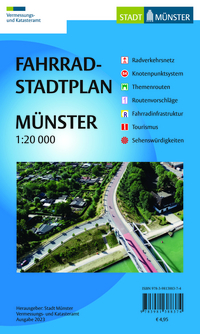 Das Bild zeigt das Titelbild des aktuellen Fahrradstadtplans.