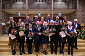 Trägerinnen und Träger der Münster-Nadel 2024