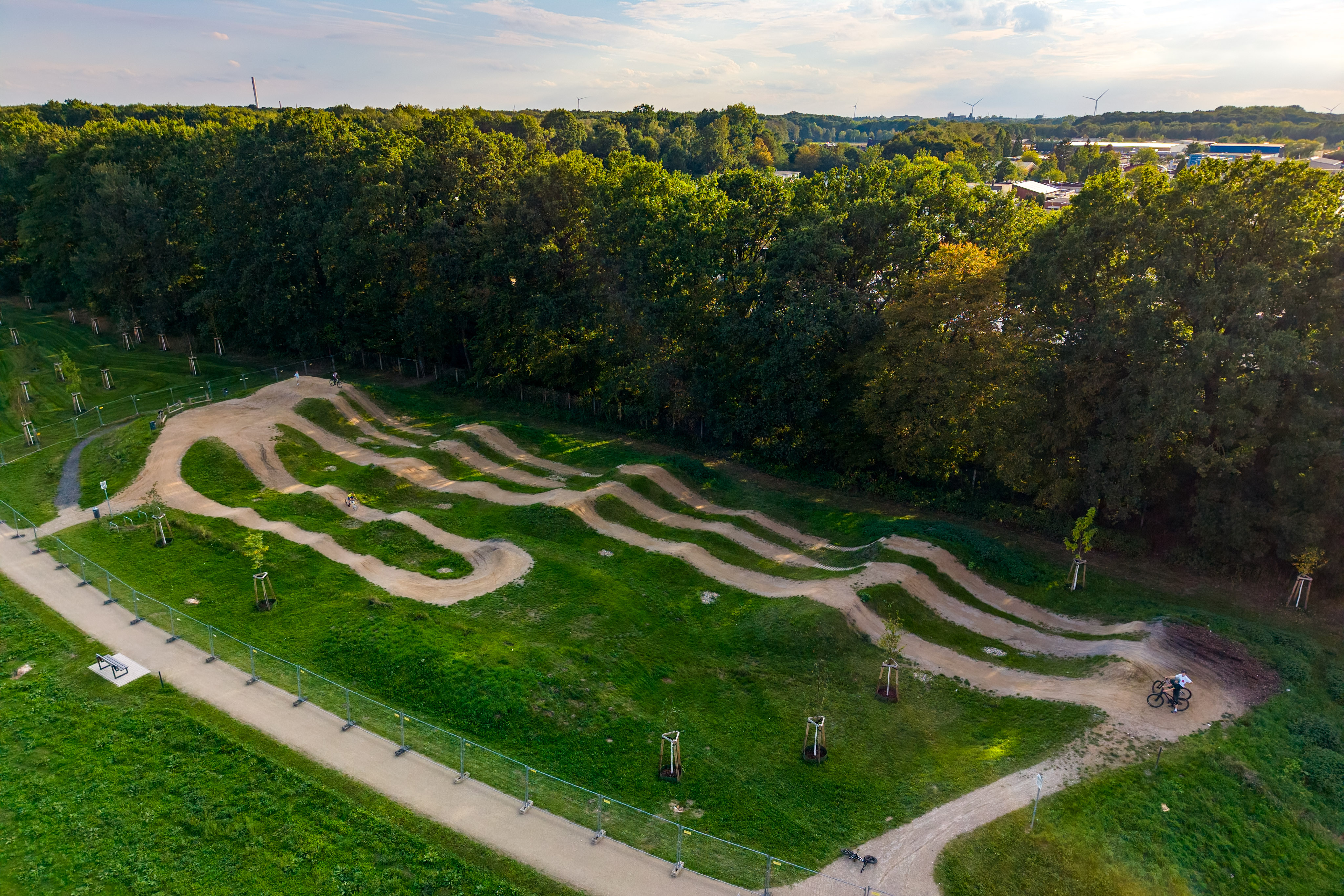 Luftaufnahme des Landschaftsparks