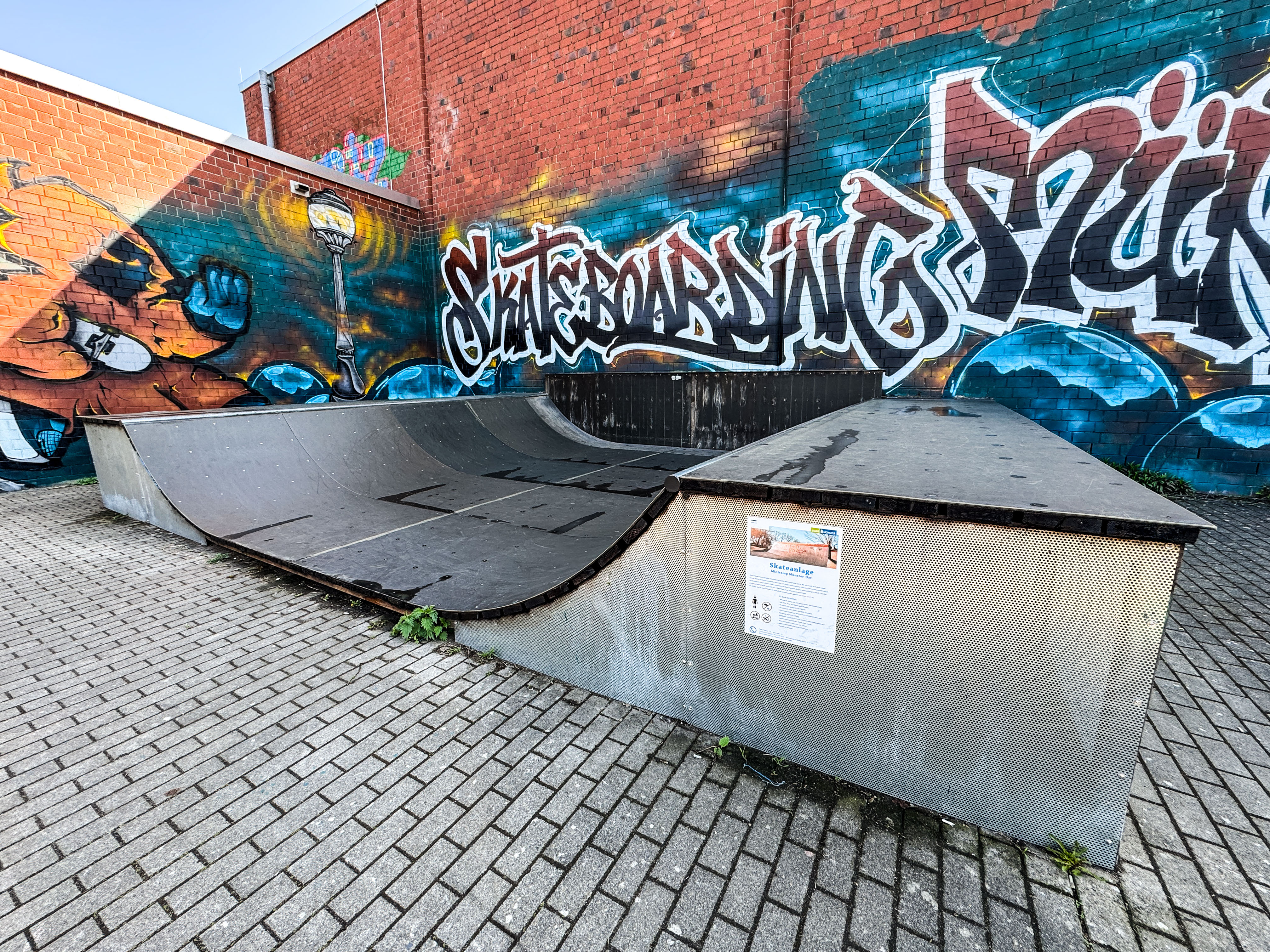 Mini-Rampe an der Sporthalle Ost in Münster