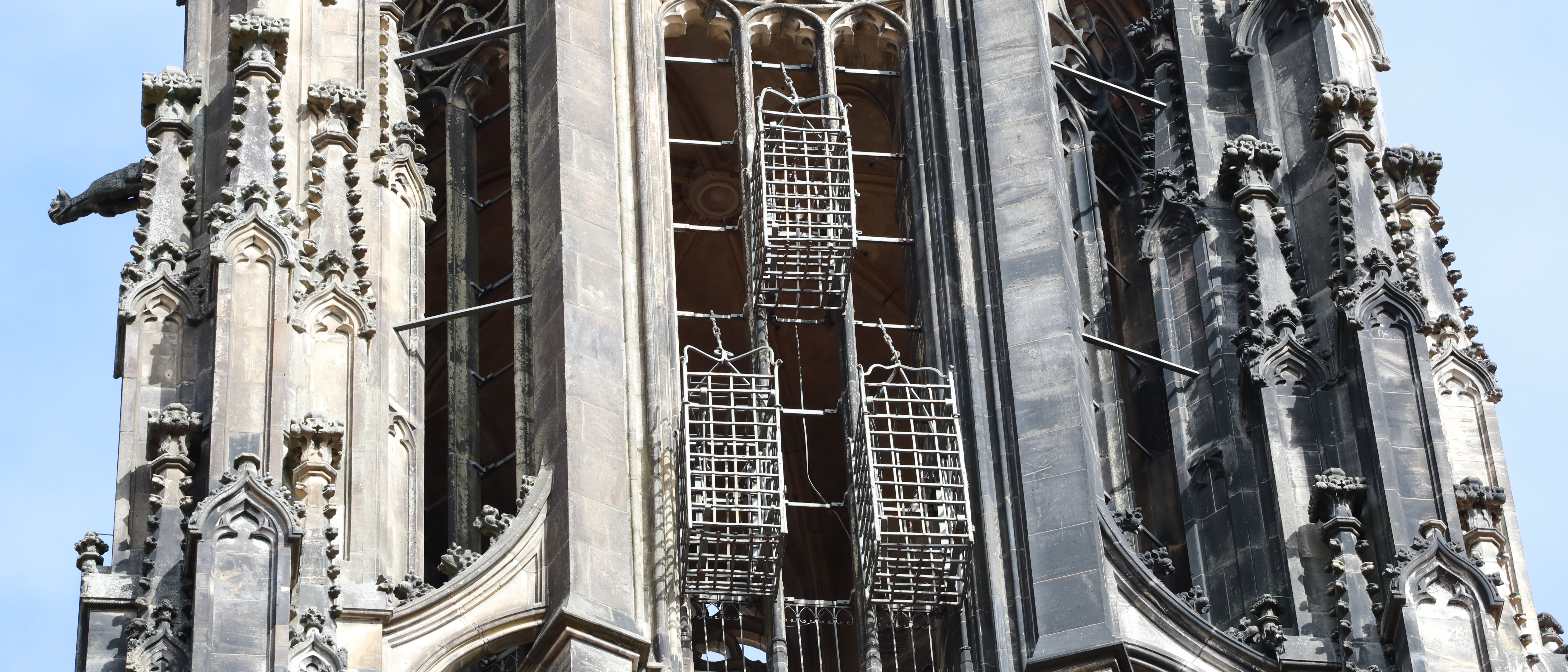 Käfige der Wiedertäufer an der Lambertikirche in Münster