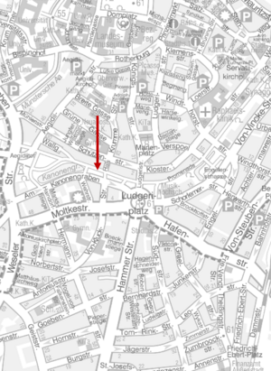 Lokalisierung Zählstelle Promenade (westl. Hals)