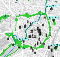 Einblick in die interaktive Karte des "Coolen Stadtplans"