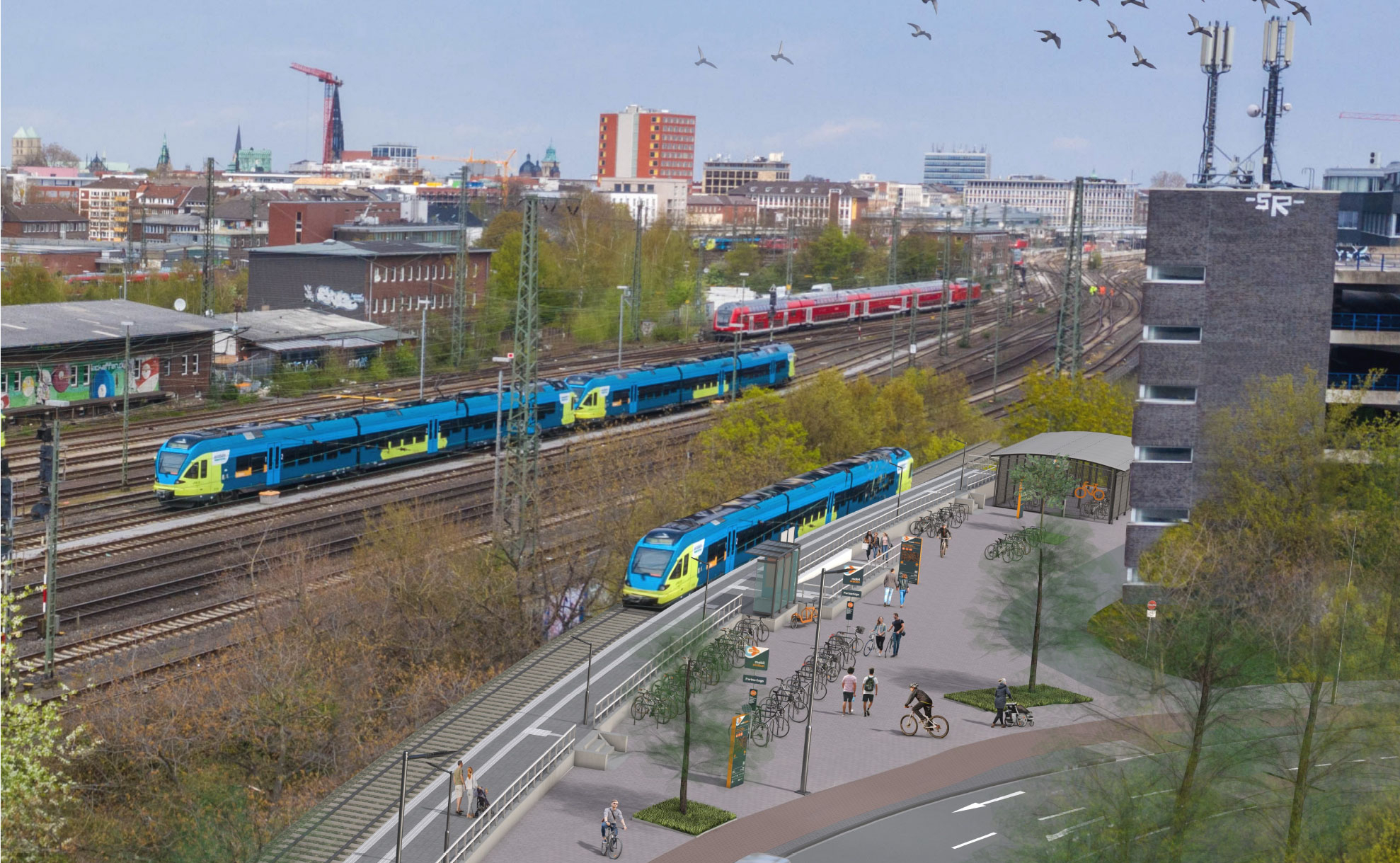 Visualisierung der WLE-Strecke