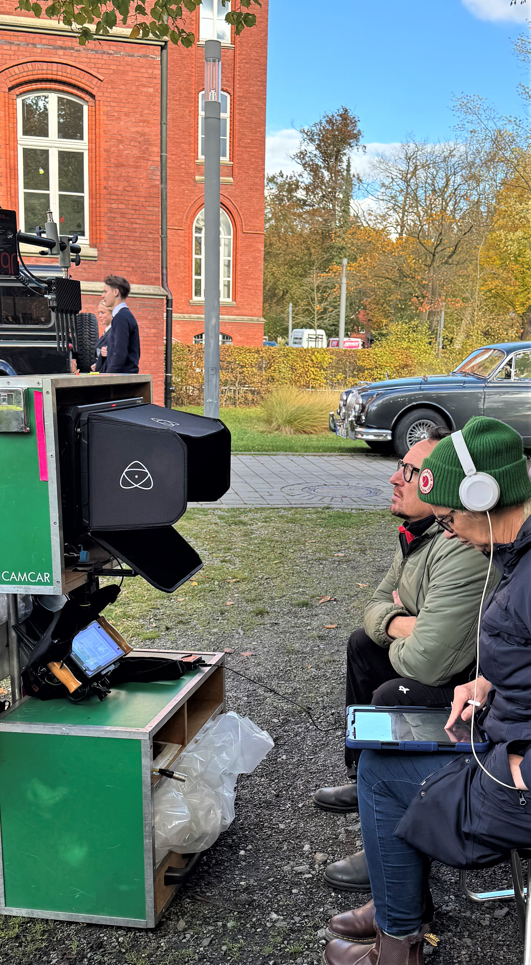 Außenaufnahmen für die Wilsberg-Folge "Elite" (AT) am Gymnasium St. Mauritz in Münster