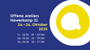 Flyer für die Offenen Ateliers 2025 mit Daten