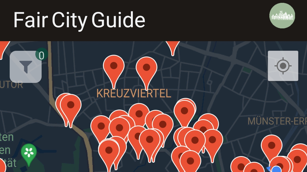 Screenshot Fair City Guide Münster