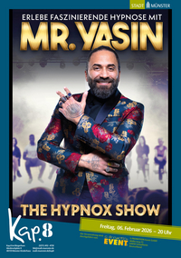 Veranstaltungsplakat Mr. Yasin