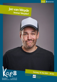 Veranstaltungsplakat Jan van Weyde