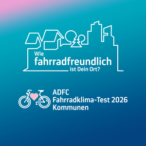 Logo des ADFC Fahrradklima-Test 2026