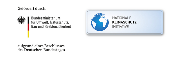 Logos des Bundesministeriums für Umwelt, Naturschutz, Bau und Reaktorsicherheit und der Nationalen Kilmaschutz-Initiative