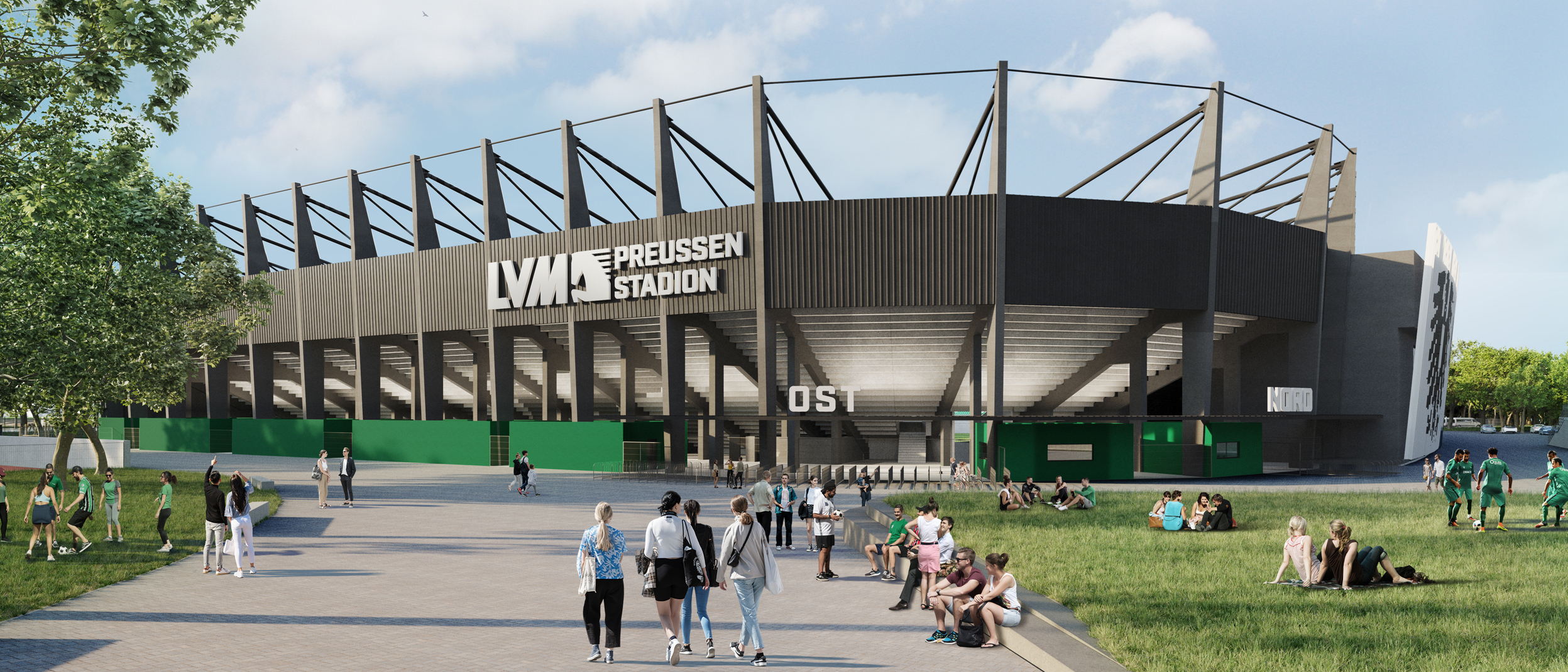 LVM-Preußenstadion: Visualisierung 1