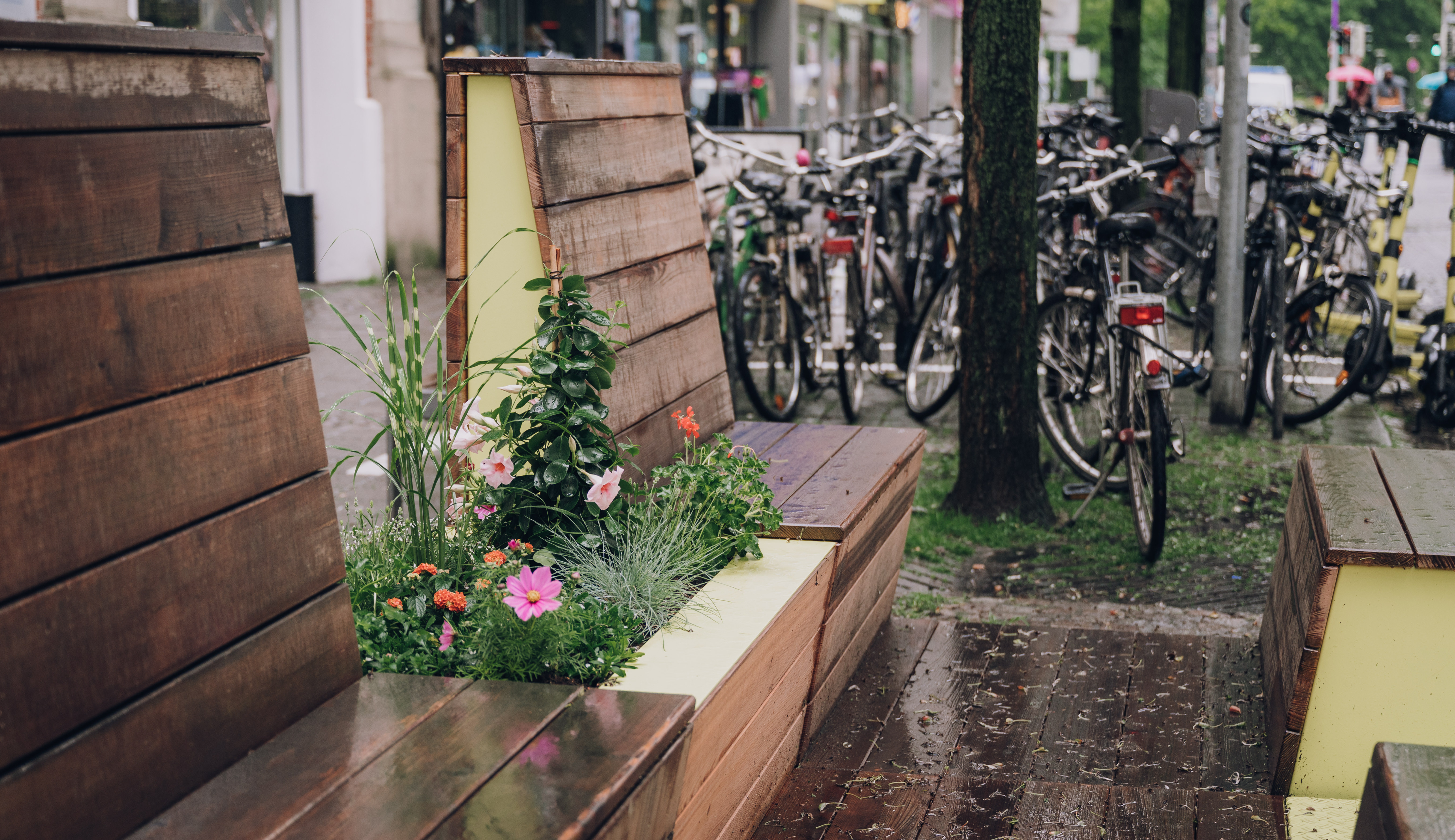Ein Outdoor Sitzmöbel