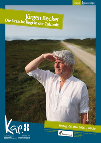 Veranstaltungsplakat Jürgen Becker