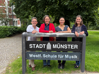 Foto Kolleg*innengruppe Schutzprozess: Peter Nagy, Anja Bareither, Eliana Baruffol und Barbara Zens