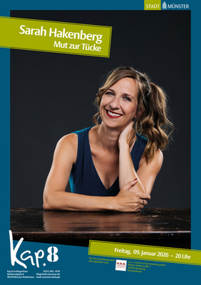 Veranstaltungsplakat Sarah Hakenberg