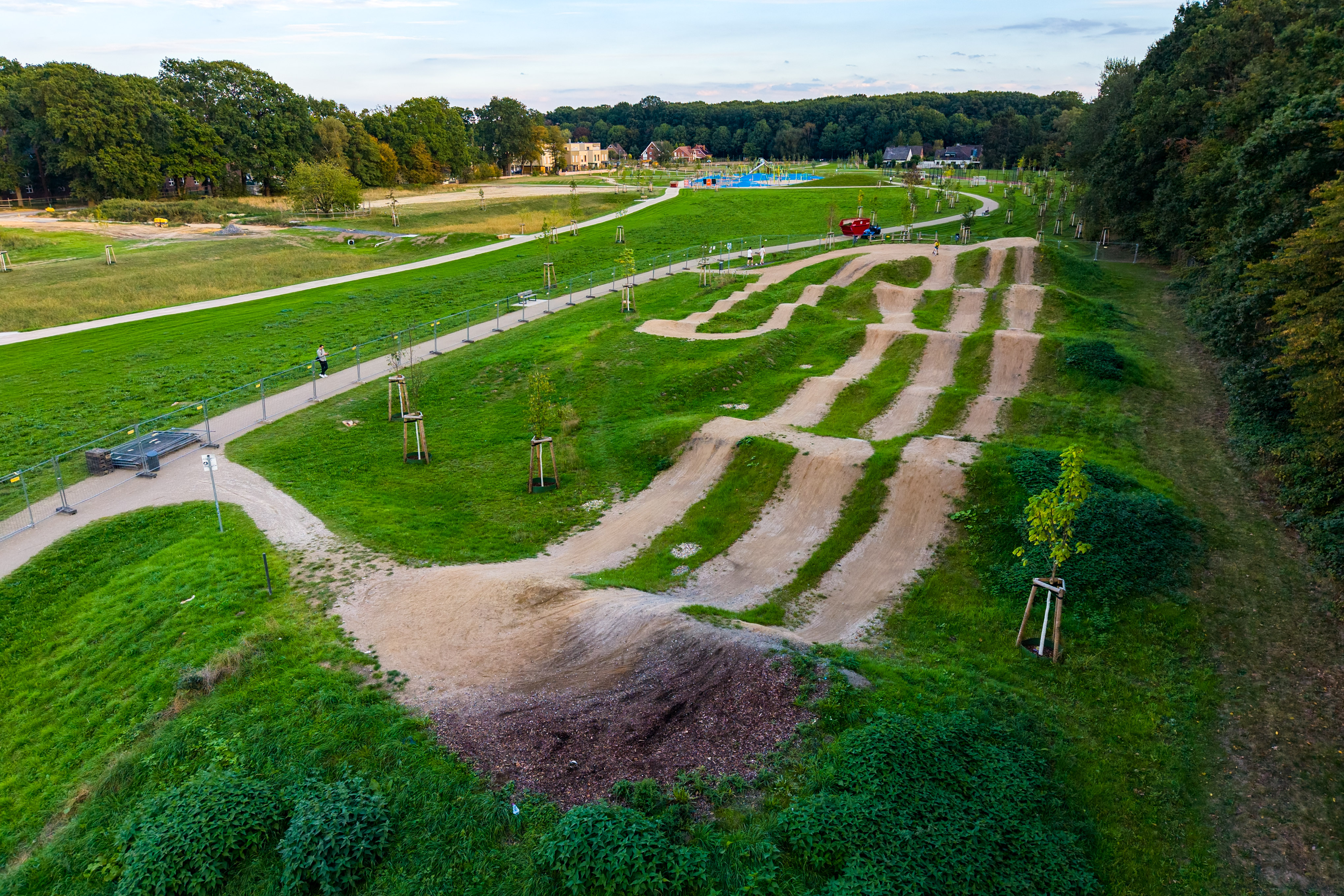 Luftaufnahme des Landschaftsparks