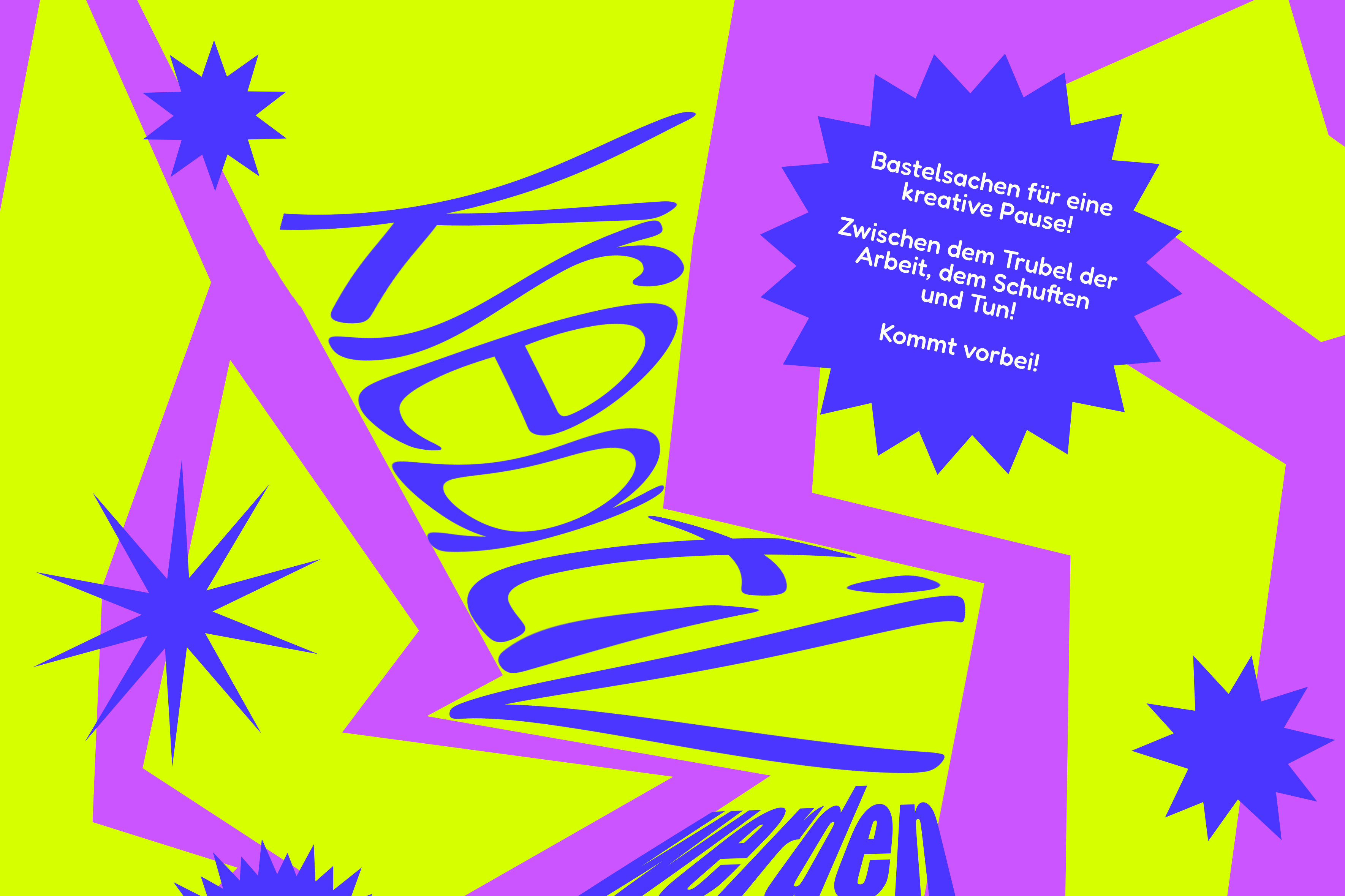 Plakatgrafik Kreativ werden