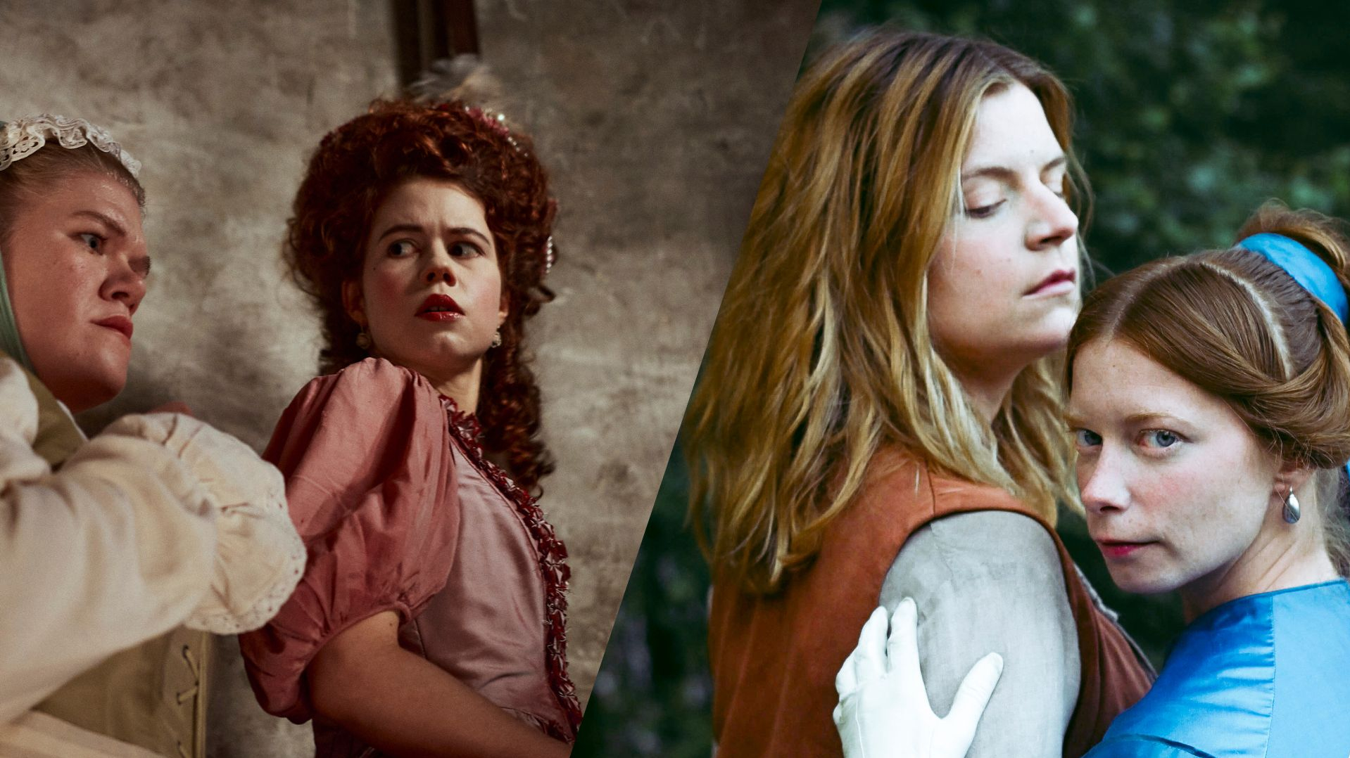 Zwei Szenen aus zwei Kurzfilmen nebeneinander