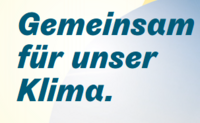 Slogan der Stabsstelle Klima: Gemeinsam für unser Klima