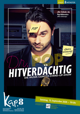 Veranstaltungsplakat Dr. Pop