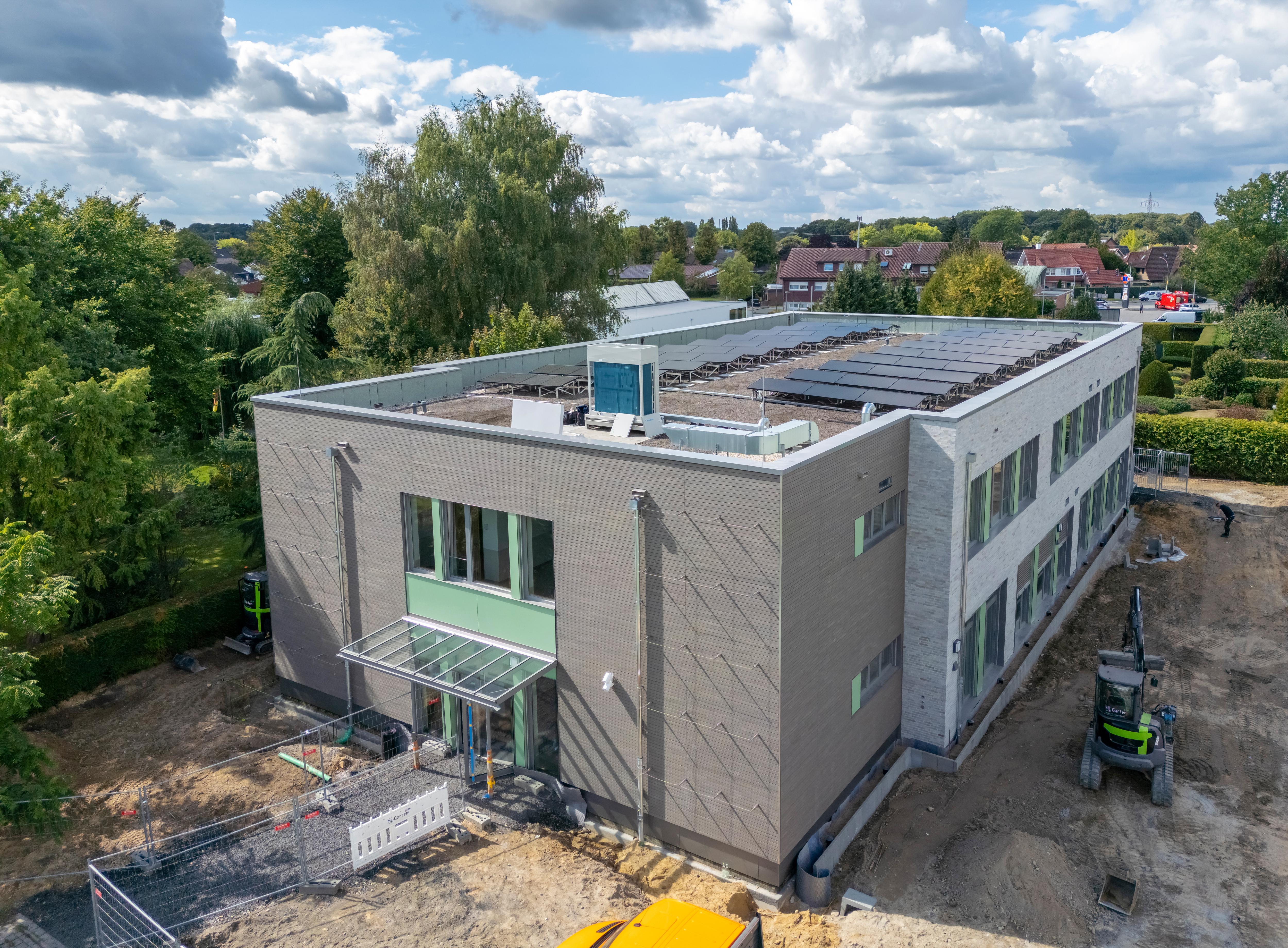 Außenansicht des Neubaus der Grundschule Wolbeck