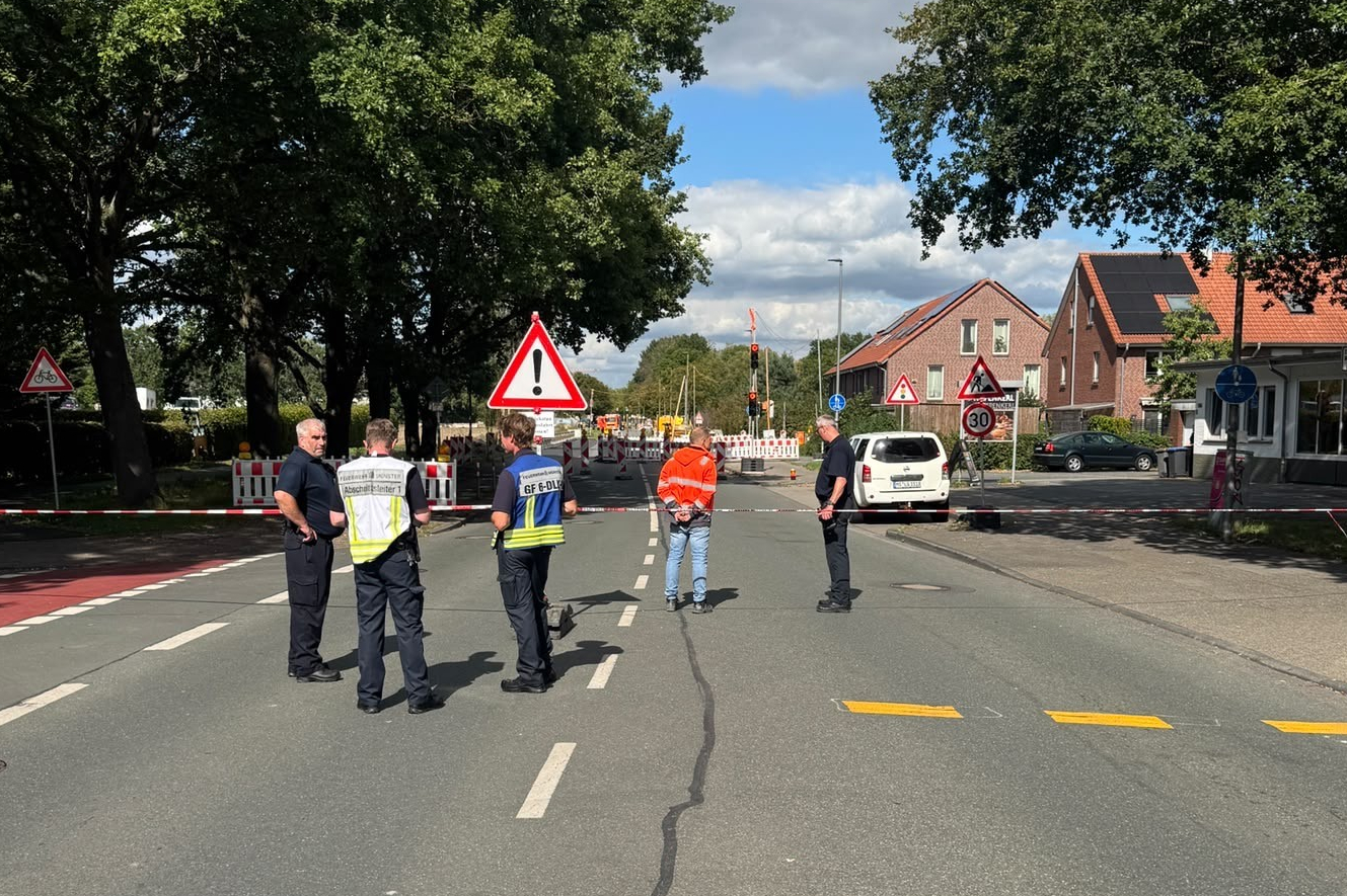 Absperrung am Hohen Heckenweg