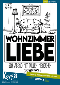 Veranstaltungsplakat Wohnzimmerliebe