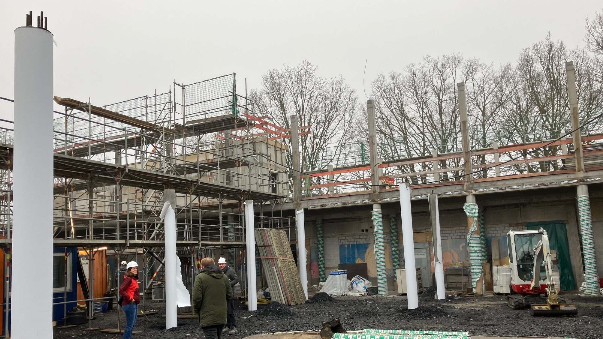Blick auf die Baustelle