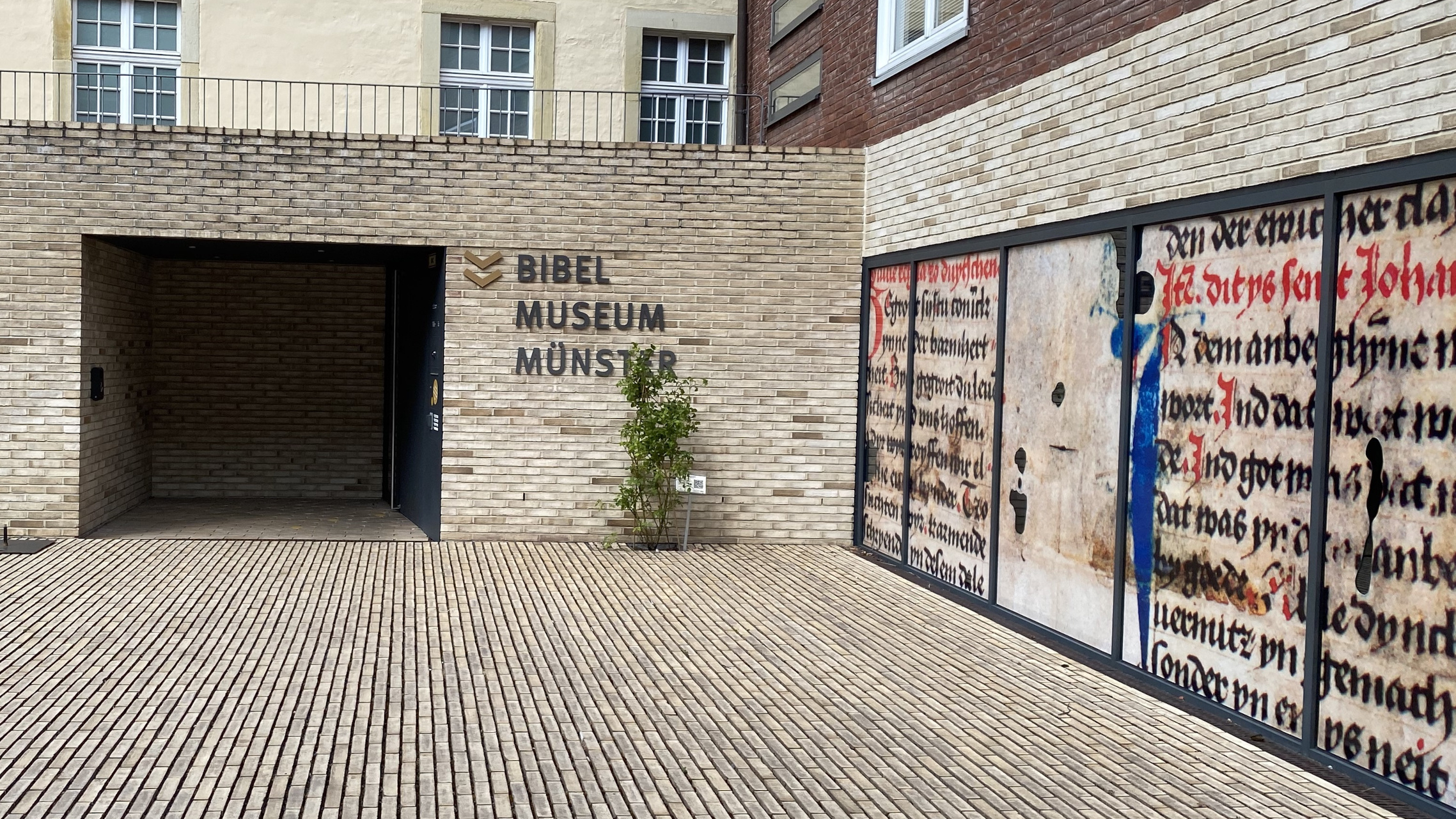 Eingang Bibelmuseum Münster