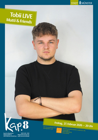Veranstaltungsplakat Tobii live