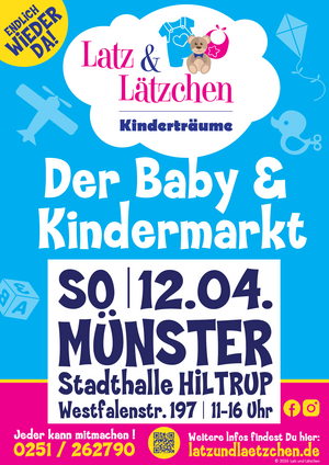 Der Baby- und Kinderflohmarkt am 12. April 2026, 11–16 Uhr