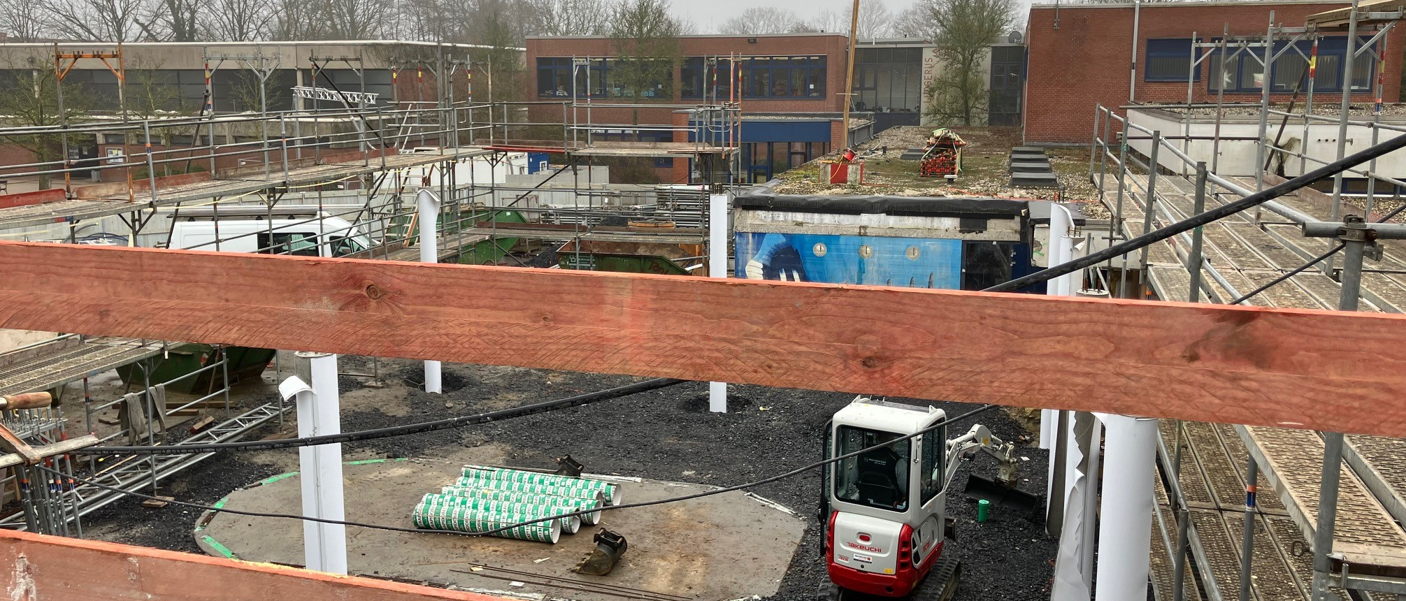 Blick auf die Baustelle