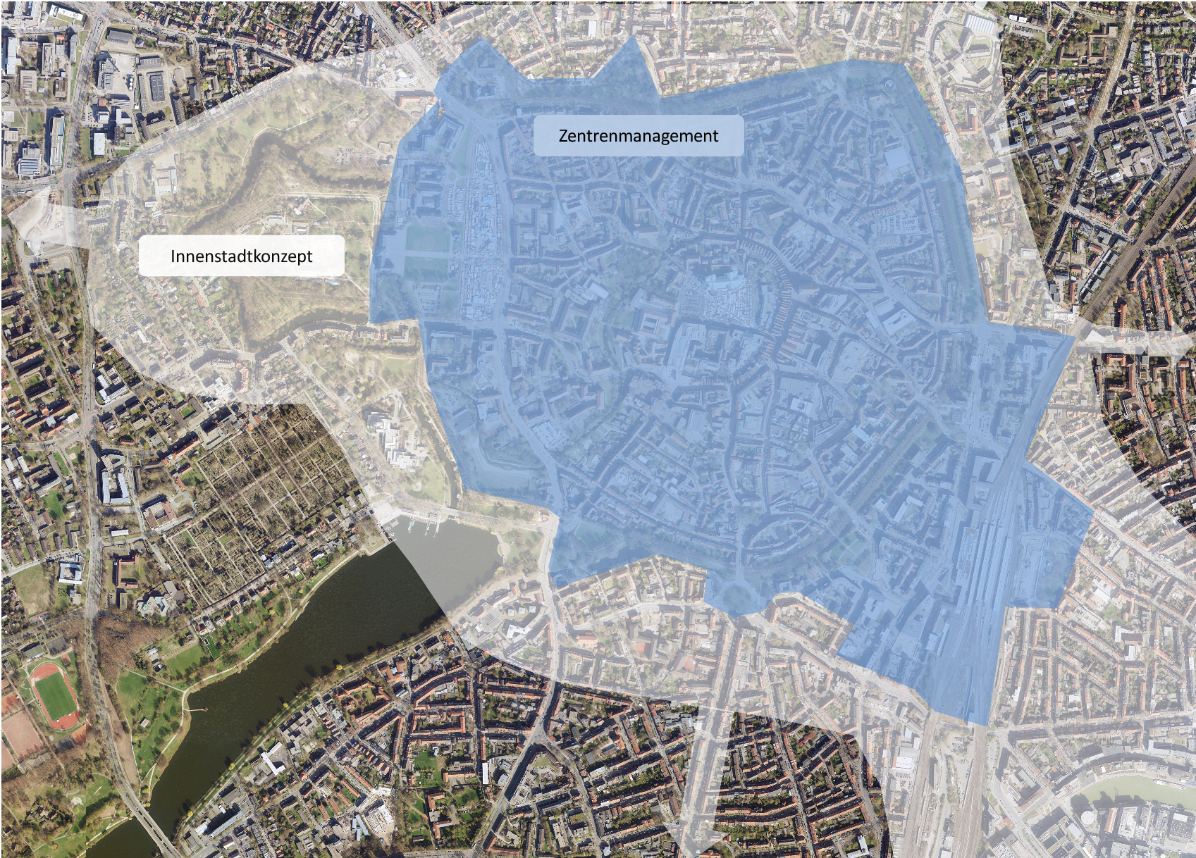 Die "Abgrenzung" der Innenstadt bei Stadt.Raum.Leben - Münsters Mitte machen