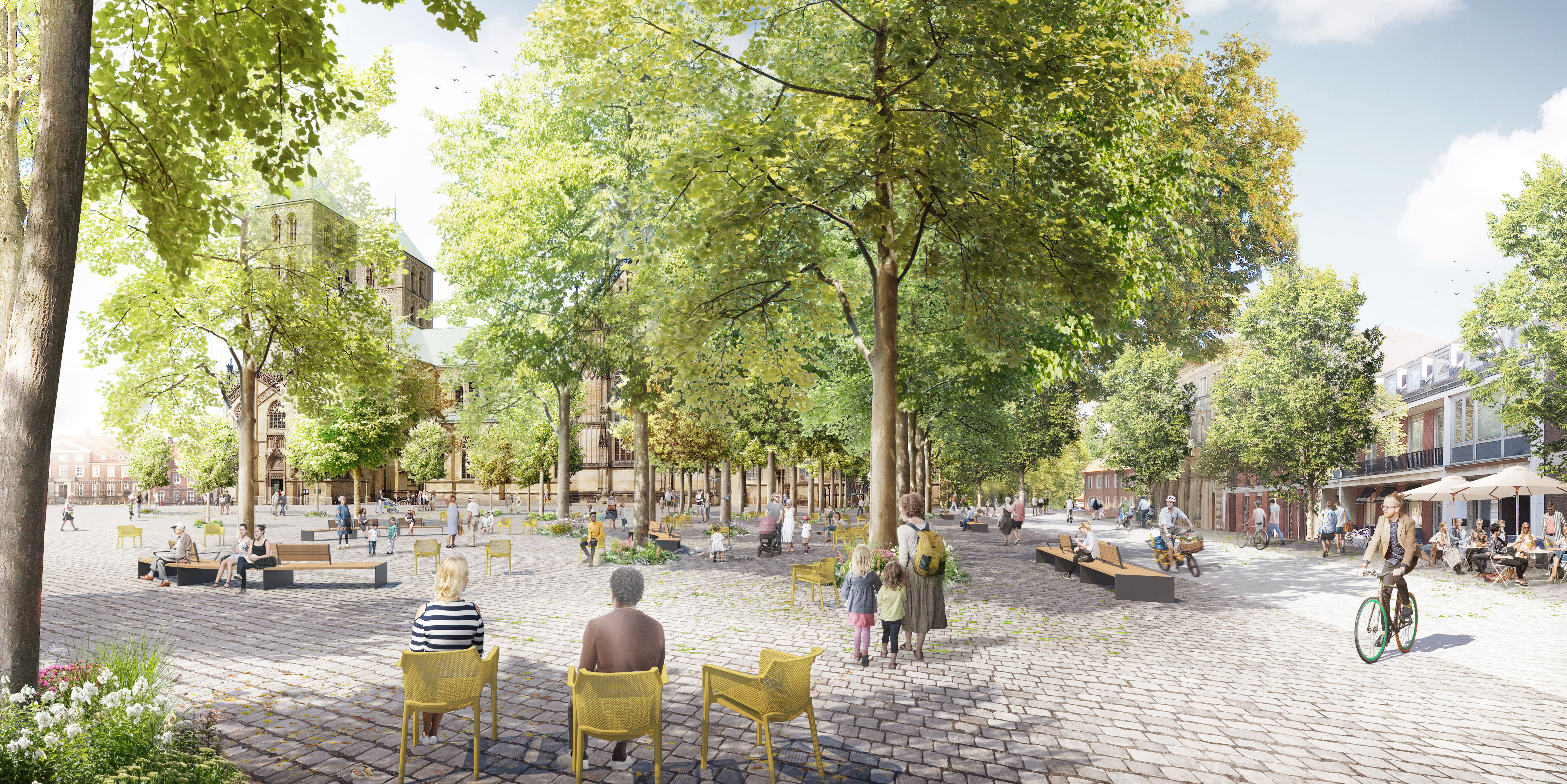 Visualisierung der Domplatz-Oase