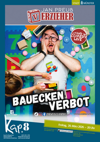 Veranstaltungsplakat Jan Preuß