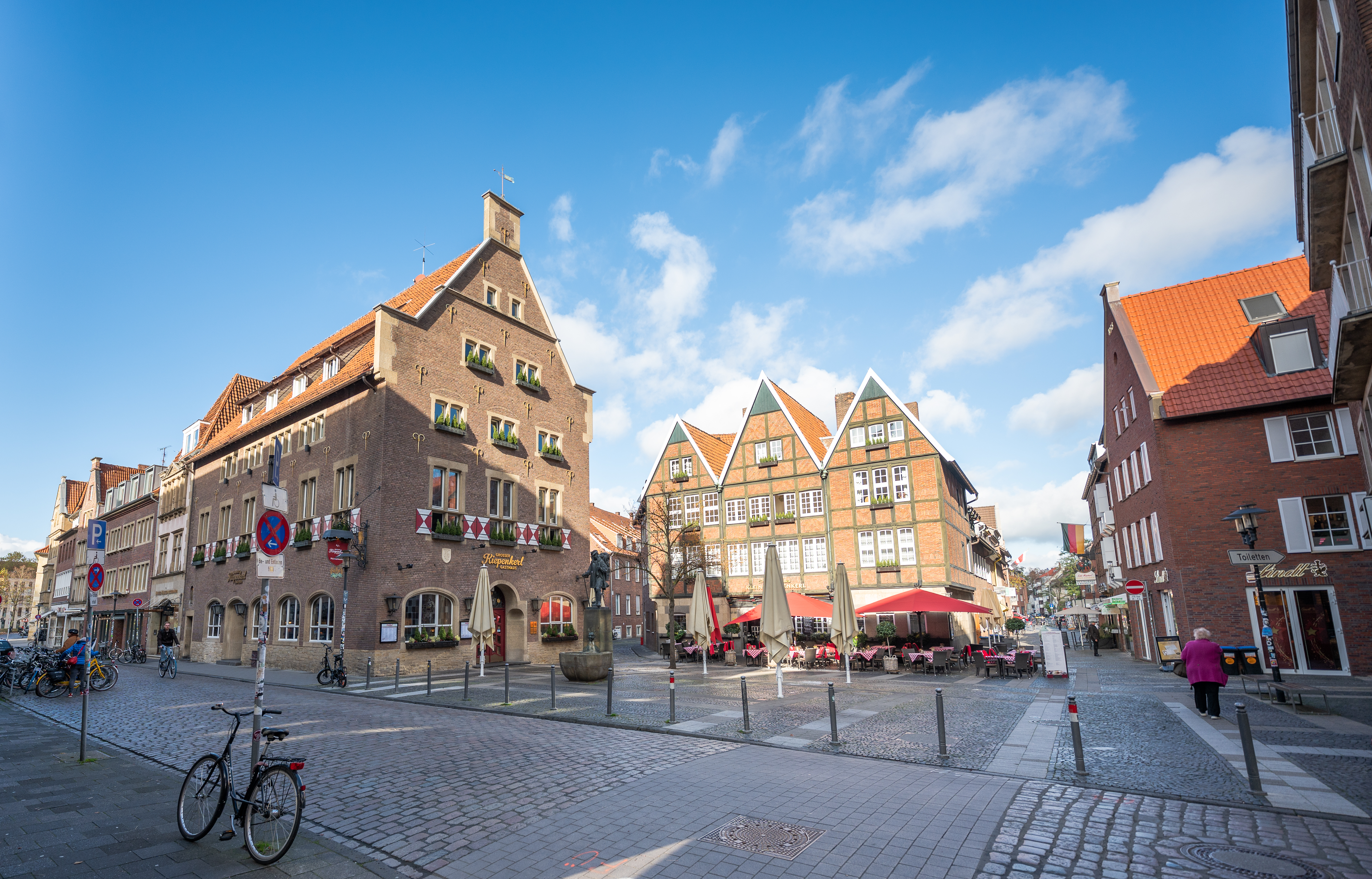 Kiepenkerlviertel in der Altstadt von Münster 