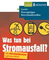 Flyer Was tun bei Stromausfall