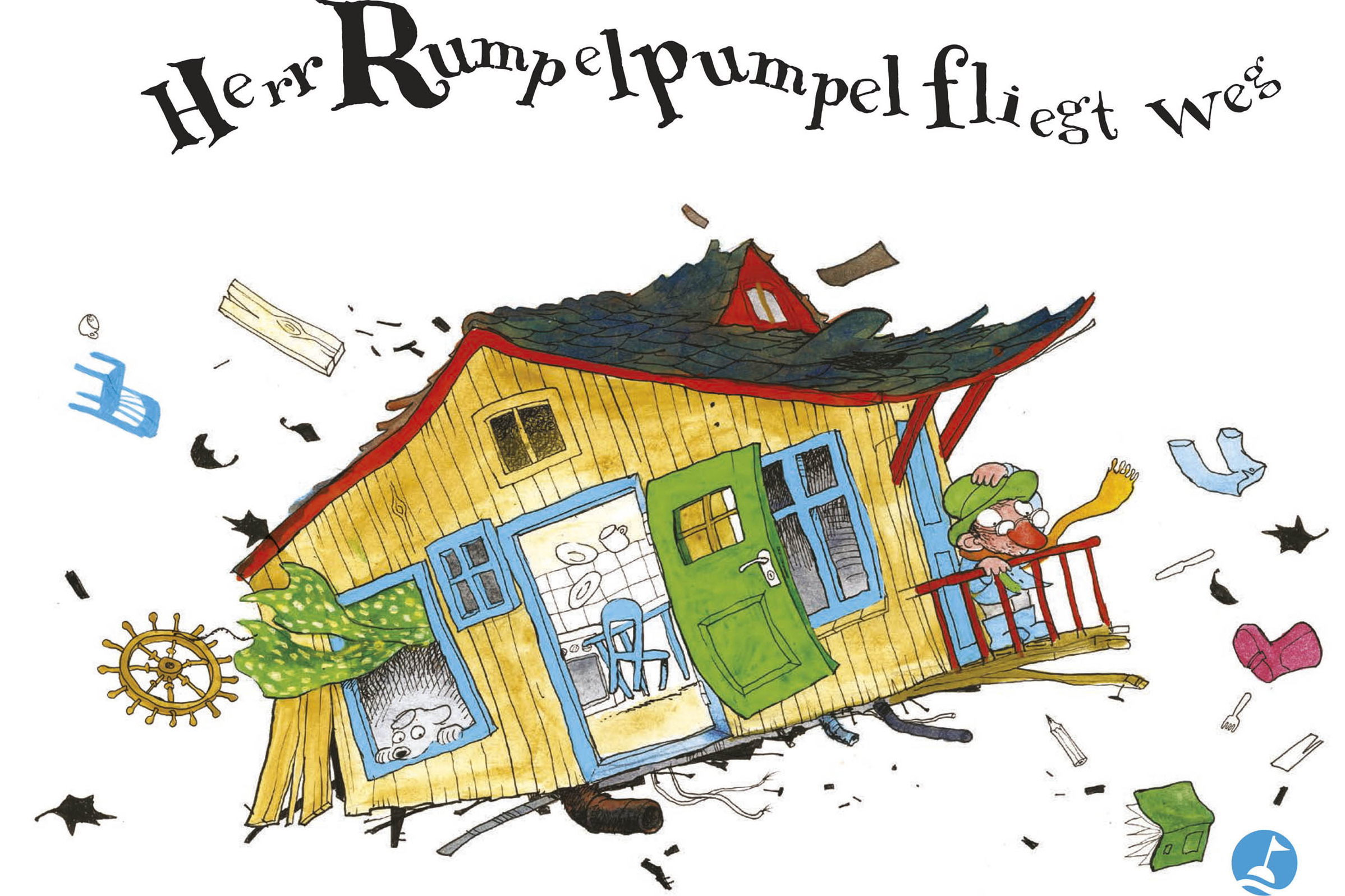Buchcover "Herr Rumpelpumpel fliegt weg"