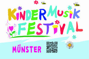 Logo mit Schriftzug "Kindermusik Festival Münster"