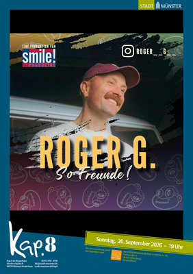 Veranstaltungsplakat Roger G.